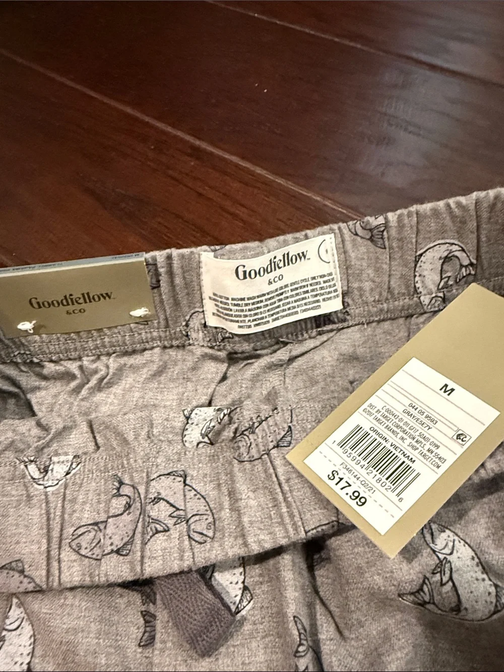 Goodfellow & Co Light Gray fish-Print sleep Pants